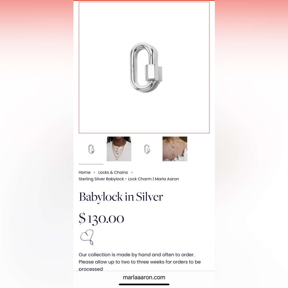Marla Aaron Silver Babylock